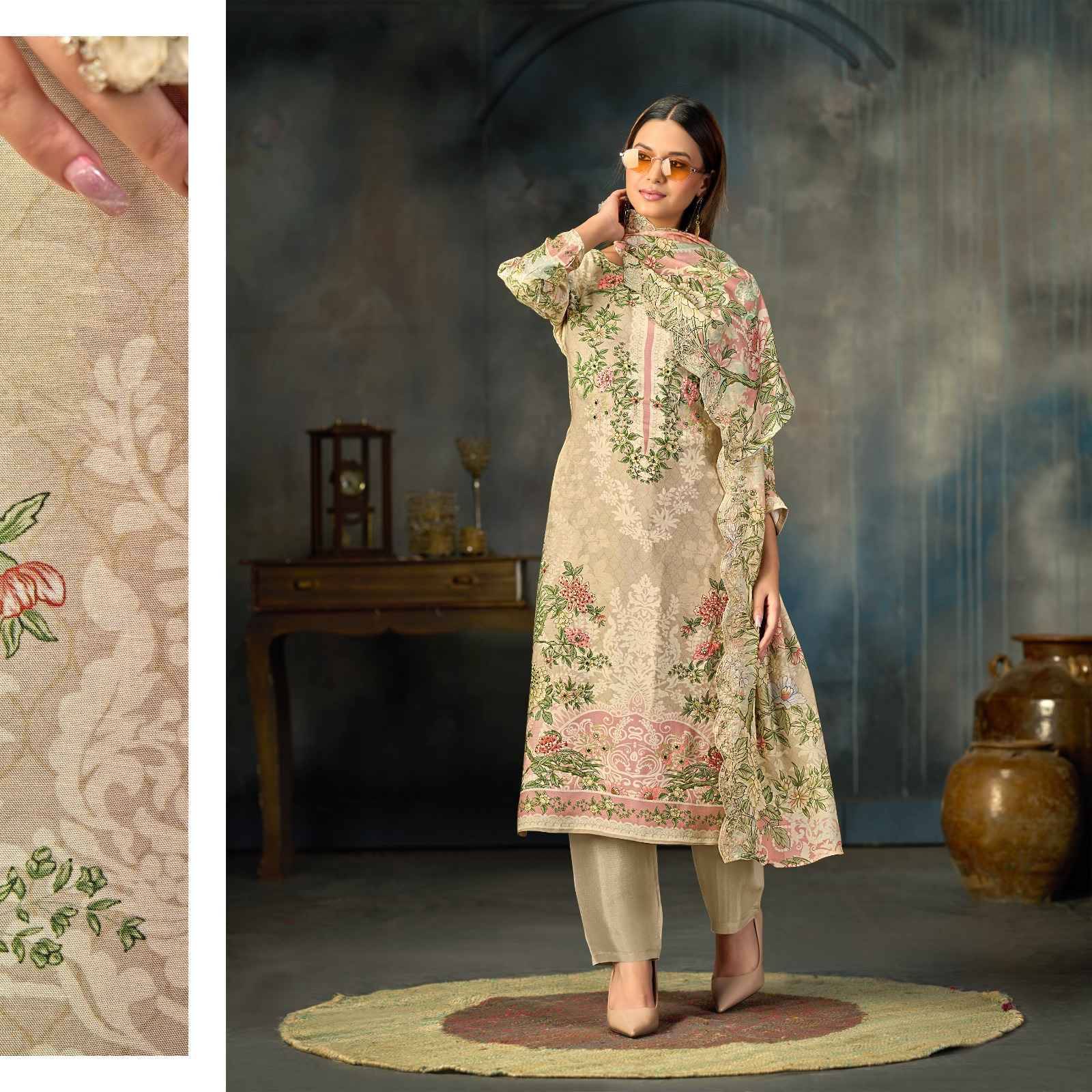 Maisha By Bela 8460 To 8463 Series Beautiful Suits Colorful Stylish Fancy Casual Wear & Ethnic Wear Chiffon Dresses At Wholesale Price